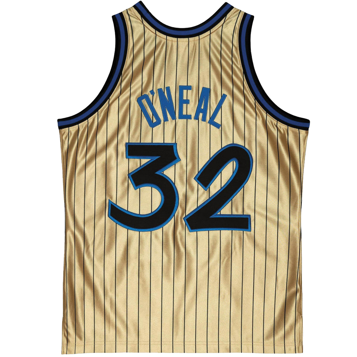 Lakers Shaquille O'Neal Authentic Signed Gold M&N 75th Anniversary