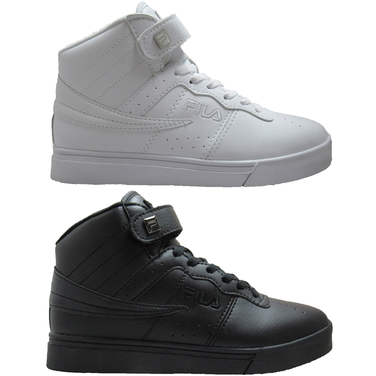 Fila Mens Vulc 13 MP Mid Plus Leather White Black – That Shoe