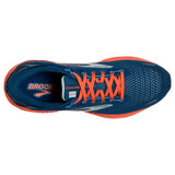 Brooks Men's 110366 404 Adrenaline GTS 22 Blue/Light Blue/Orange Cushion Support Running Shoes ThatShoeStore