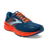 Brooks Men's 110366 404 Adrenaline GTS 22 Blue/Light Blue/Orange Cushion Support Running Shoes ThatShoeStore