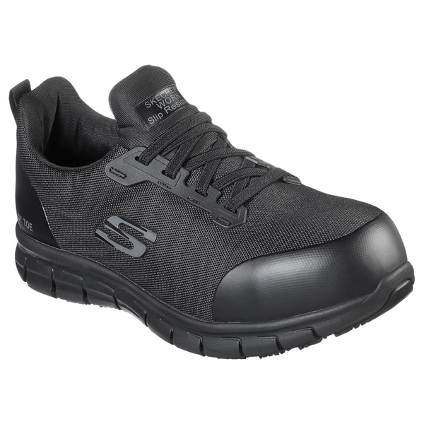 Skechers Women s 108003 Irmo Sure Track Alloy Toe Black Work Shoes That Shoe Store and More