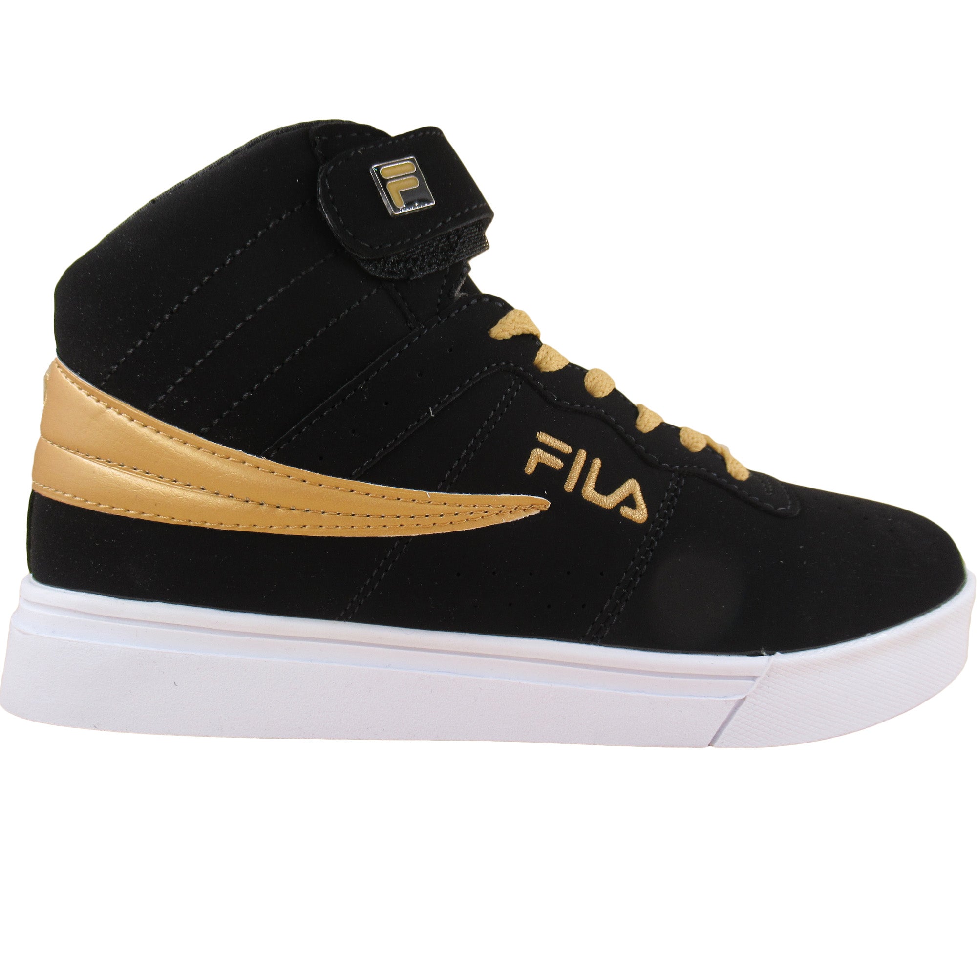 Fila Men s Vulc 13 Mid Plus Shoes Black White Gum US 7