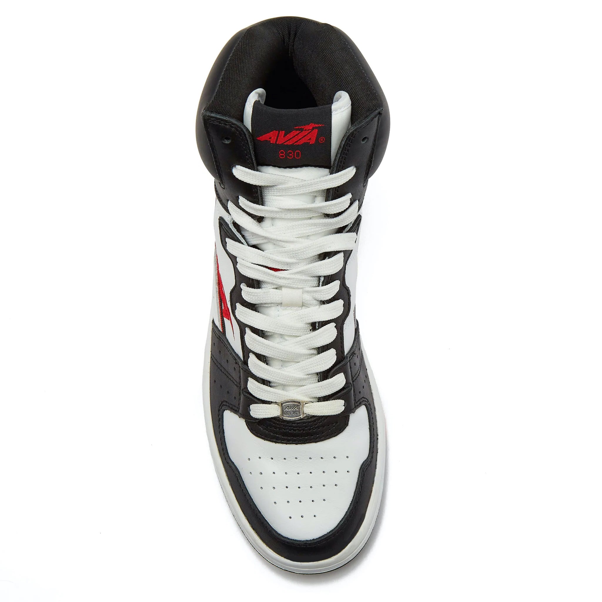 Avia Men's Avi Retro 830 Black Red White Classic Basketball Shoe