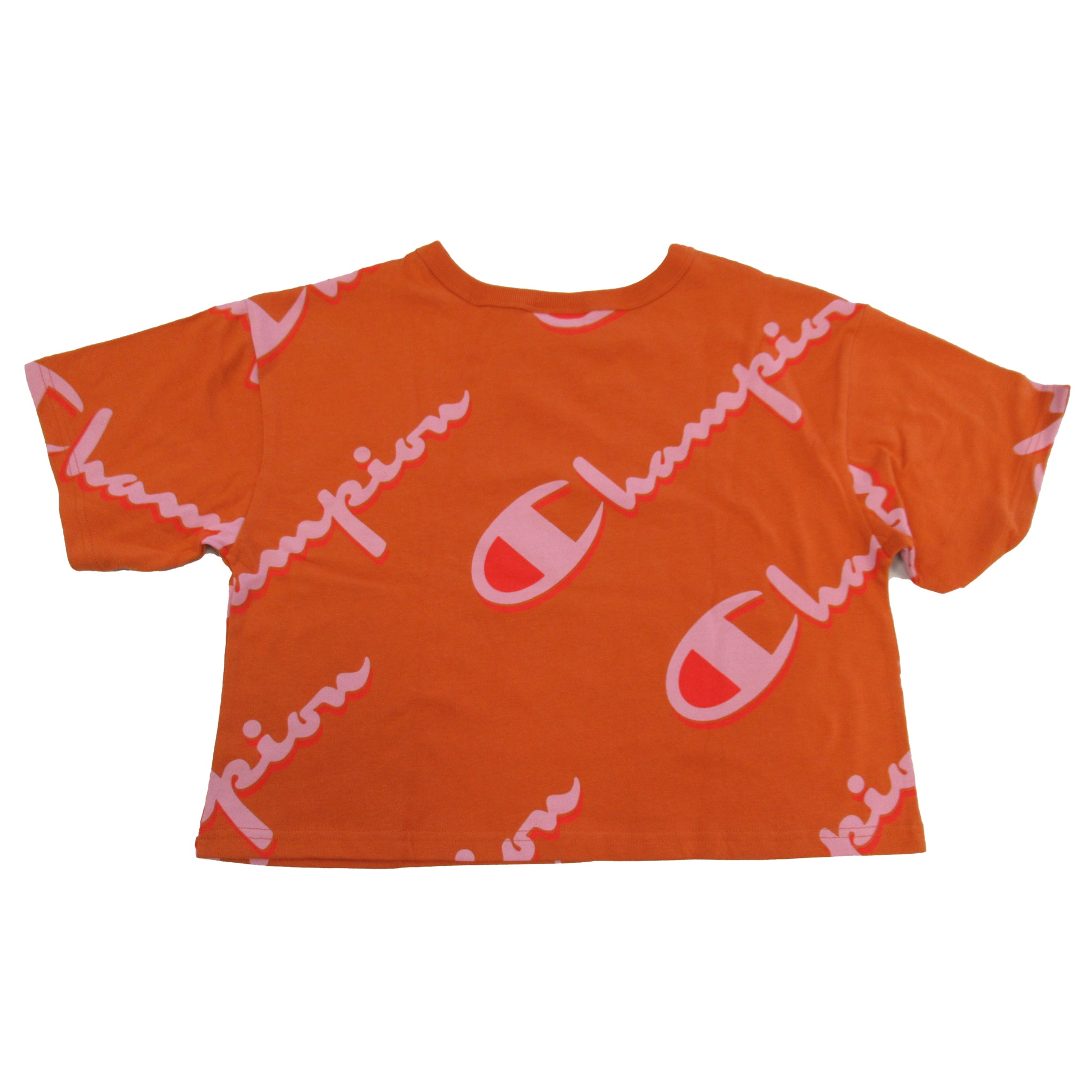 Champion Heritage Cropped T Shirt Orange Large Women s