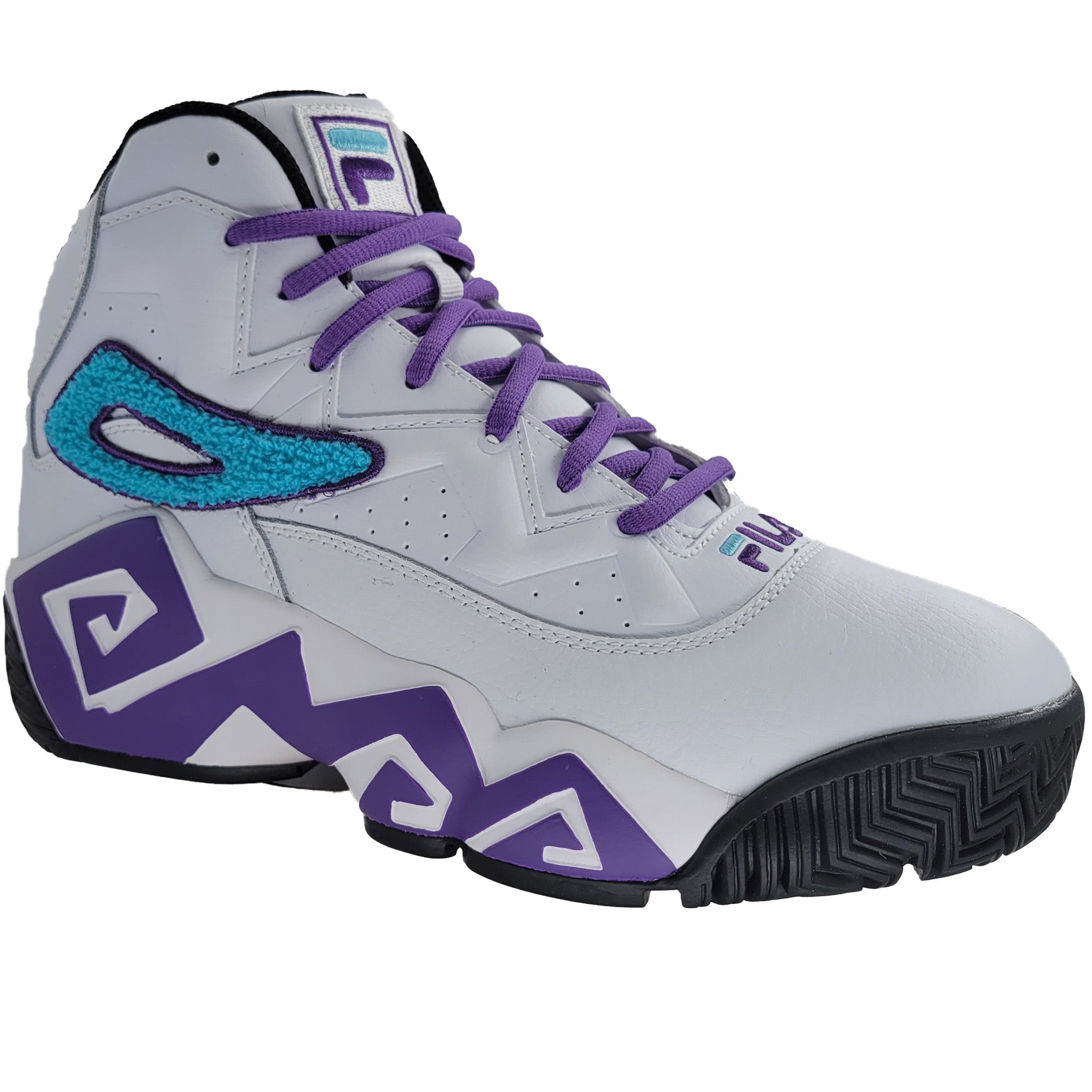 FILA MB Mens Basketball Shoes Size 11 Purple Orange Jamal Mashburn