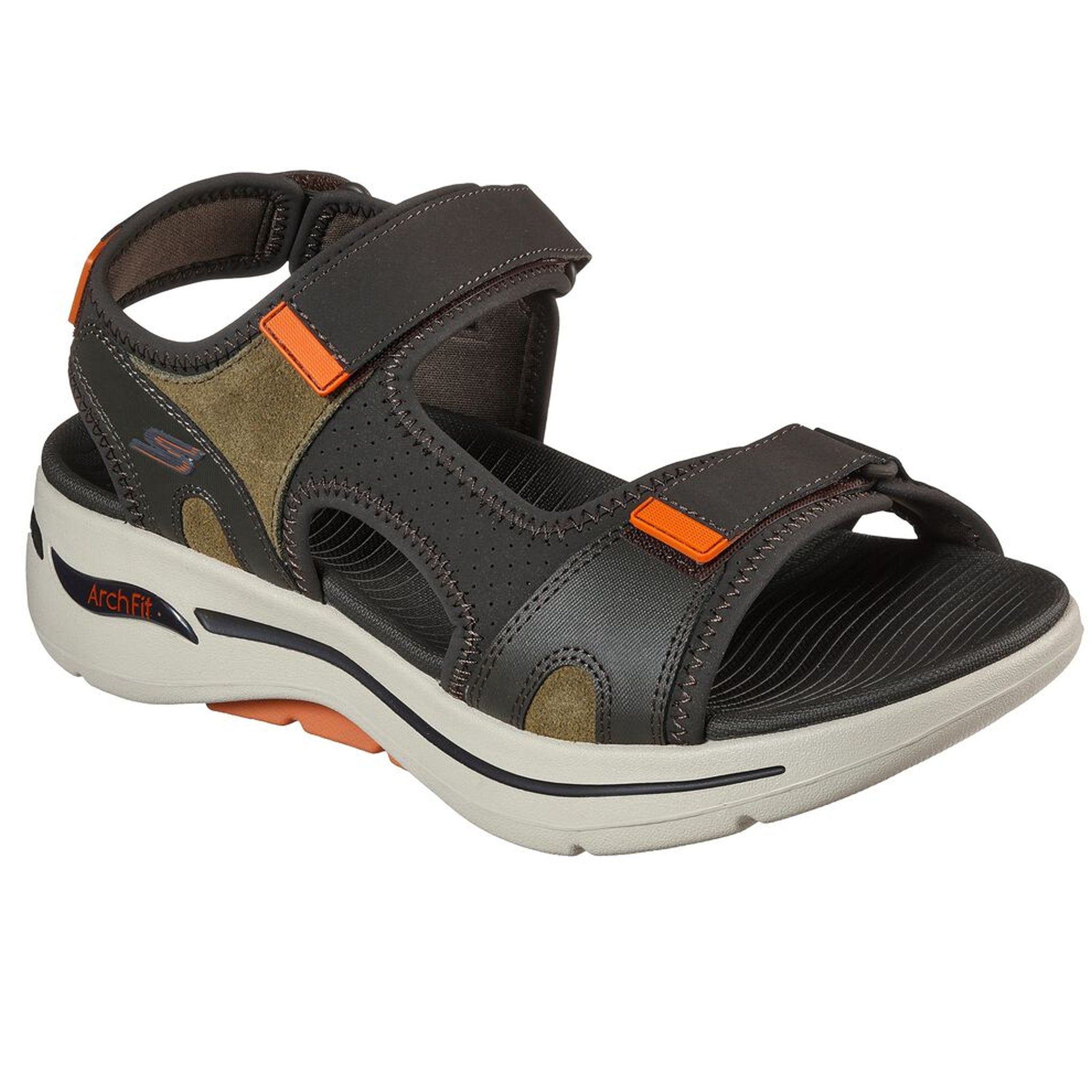 nicht Gedachte Sui Skechers Men's 229021 Go Walk Arch Fit Sandal Mission Strap Sandals – That  Shoe Store and More